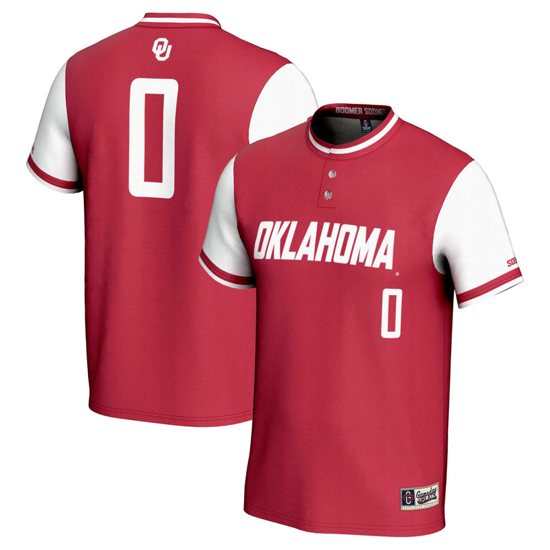 Oklahoma Sooners Softball Jersey, Crimson Sportswear Jersey Shirt, Lightweight Breathable Athletic Jersey, Casual Gift for Men, Style 201254663