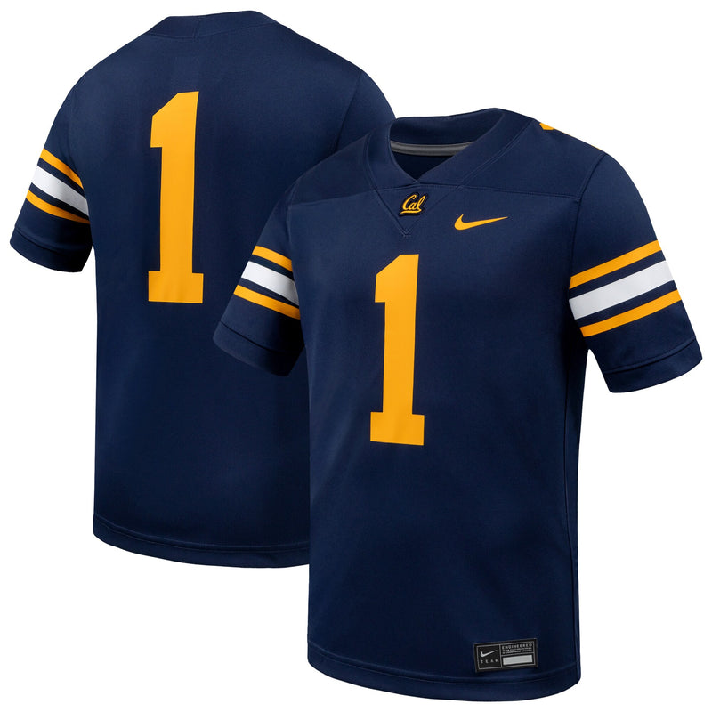 Cal Bears Football Jersey, Navy Game Sportswear Jersey Shirt, Lightweight Breathable Athletic Jersey, Casual Gift for Men, Style 203182826