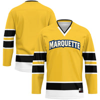 Marquette Golden Eagles Hockey Jersey, Blue Sportswear Jersey Shirt, Long Sleeve Hockey Sweater Jersey, Casual Gift for Men