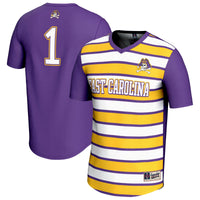 ECU Pirates Soccer Jersey, Purple Fashion Lightweight Sportswear Jersey Shirt, Lightweight Breathable Athletic Jersey, Casual Gift for Men