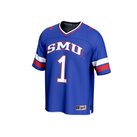 SMU Mustangs Football Jersey, Royal Fashion Sportswear Jersey Shirt, Lightweight Breathable Athletic Jersey, Casual Gift for Men
