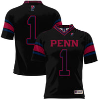 Pennsylvania Quakers Football Jersey, Black Sportswear Jersey Shirt, Lightweight Breathable Athletic Jersey, Casual Gift for Men