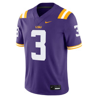 LSU Tigers Football Jersey, Purple Game Sportswear Jersey Shirt, Lightweight Breathable Athletic Jersey, Casual Gift for Men, Style 200894527