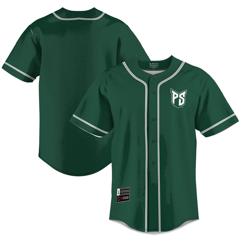 Portland State Vikings Baseball Jersey, Green Lightweight Sportswear Jersey Shirt, Lightweight Breathable Athletic Jersey, Casual Gift for Men