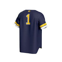 Cal Bears Baseball Jersey, Navy Fashion Sportswear Jersey Shirt, Lightweight Breathable Athletic Jersey, Casual Gift for Men