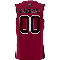 South Carolina Gamecocks Basketball Jersey, Garnet Lightweight Sportswear Jersey Shirt, Sleeveless Athletic Tank Jersey, Casual Gift for Men