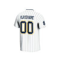 Notre Dame Fighting Irish Softball Jersey, White Sportswear Jersey Shirt, Lightweight Breathable Athletic Jersey, Casual Gift for Men