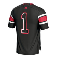 Miami University RedHawks Football Jersey, Black Sportswear Jersey Shirt, Lightweight Breathable Athletic Jersey, Casual Gift for Men