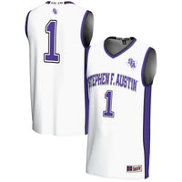 Stephen F Austin Lumberjacks Basketball Jersey, White Sportswear Jersey Shirt, Sleeveless Athletic Tank Jersey, Casual Gift for Men