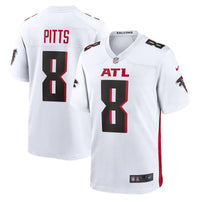 Kyle Pitts Atlanta Falcons Football Jersey, White Game Sportswear Jersey Shirt, Lightweight Breathable Athletic Jersey, Casual Gift for Men