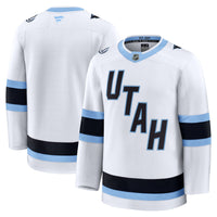 Utah Mammoth Hockey Jersey, White Premium Away Sportswear Jersey Shirt, Long Sleeve Hockey Sweater Jersey, Casual Gift for Men, Style 203133870