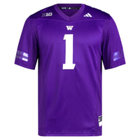 Washington Huskies Football Jersey, Purple Sportswear Jersey Shirt, Lightweight Breathable Athletic Jersey, Casual Gift for Men, Style 5226878