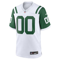 New York Jets Football Jersey, White Replica Alternate Sportswear Jersey Shirt, Lightweight Breathable Athletic Jersey, Casual Gift for Men