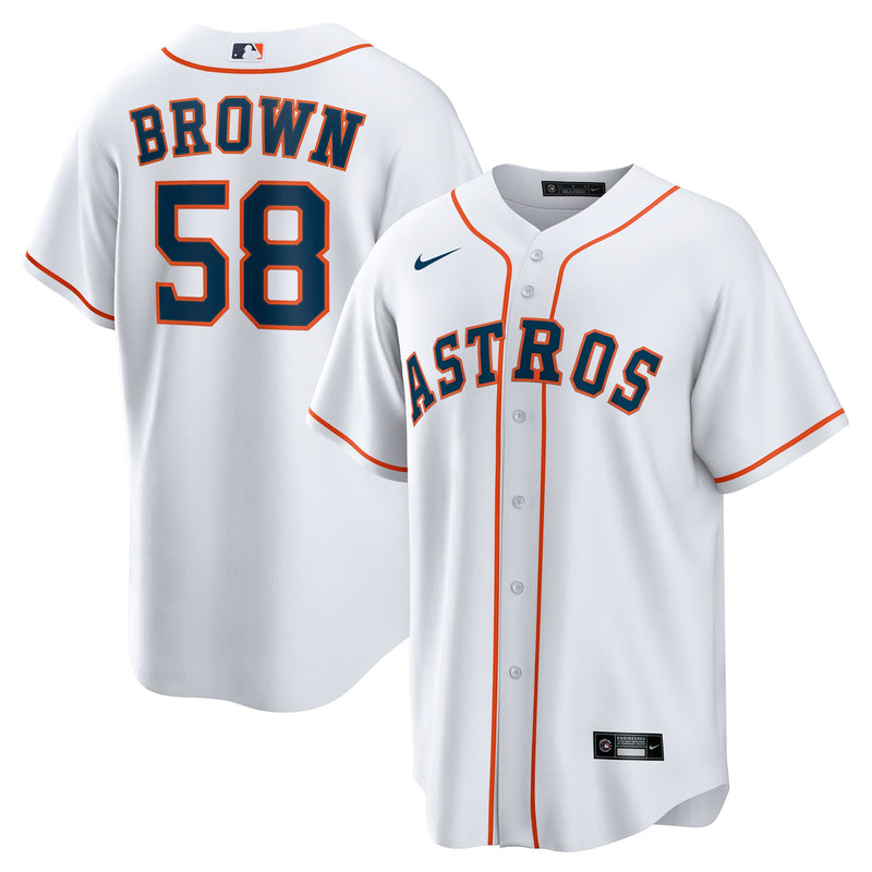 Hunter Brown Houston Astros Baseball Jersey, White Replica Sportswear Jersey Shirt, Lightweight Breathable Athletic Jersey, Casual Gift for Men