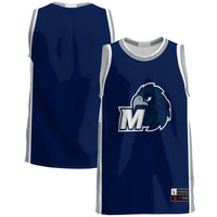 Monmouth Hawks Basketball Jersey, Blue Lightweight Sportswear Jersey Shirt, Sleeveless Athletic Tank Jersey, Casual Gift for Men