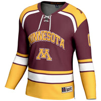 Minnesota Golden Gophers Hockey Jersey, Maroon Sportswear Jersey Shirt, Long Sleeve Hockey Sweater Jersey, Casual Gift for Men