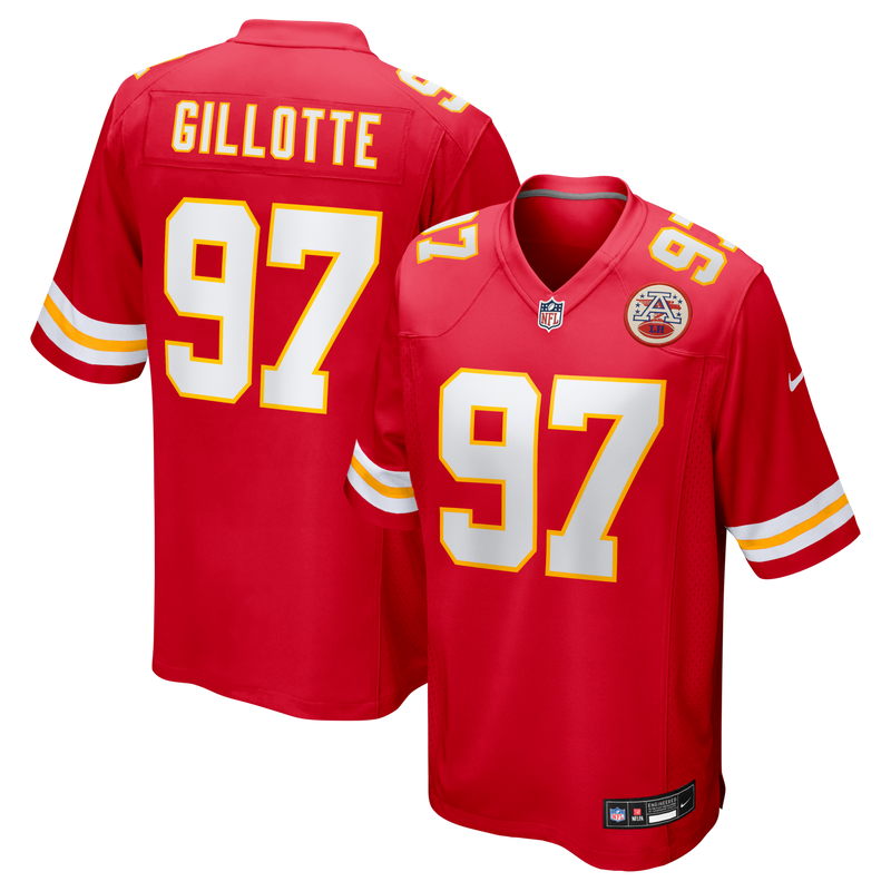 Ashton Gillotte Kansas City Chiefs Football Jersey, Red Sportswear Jersey Shirt, Lightweight Breathable Athletic Jersey, Casual Gift for Men