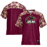 ULM Warhawks Football Jersey, Maroon Sportswear Jersey Shirt, Lightweight Breathable Athletic Jersey, Casual Gift for Men
