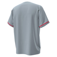 Utah Utes Baseball Jersey, Gray Replica Sportswear Jersey Shirt, Lightweight Breathable Athletic Jersey, Casual Gift for Men