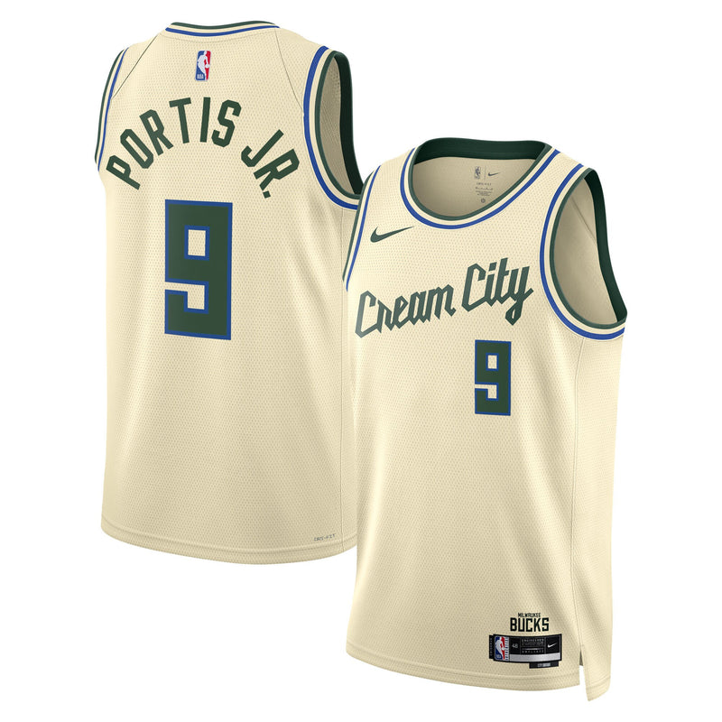 Bobby Portis Milwaukee Bucks Basketball Jersey, Cream Swingman Sportswear Jersey Shirt, Sleeveless Athletic Tank Jersey, Casual Gift for Men