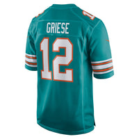 Bob Griese Miami Dolphins Football Jersey, Aqua Sportswear Jersey Shirt, Lightweight Breathable Athletic Jersey, Casual Gift for Men