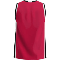 North Dakota College Wildcats Basketball Jersey, Red Lightweight Sportswear Jersey Shirt, Sleeveless Athletic Tank Jersey, Casual Gift for Men