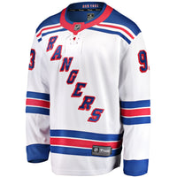 Mika Zibanejad New York Rangers Hockey Jersey, White Breakaway Sportswear Jersey Shirt, Long Sleeve Hockey Sweater Jersey, Casual Gift for Men