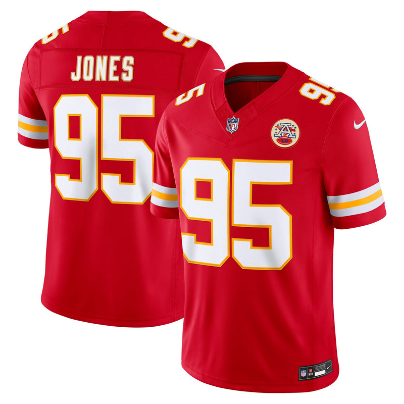 Chris Jones Kansas City Chiefs Football Jersey, Red Limited Sportswear Jersey Shirt, Lightweight Breathable Athletic Jersey, Casual Gift for Men