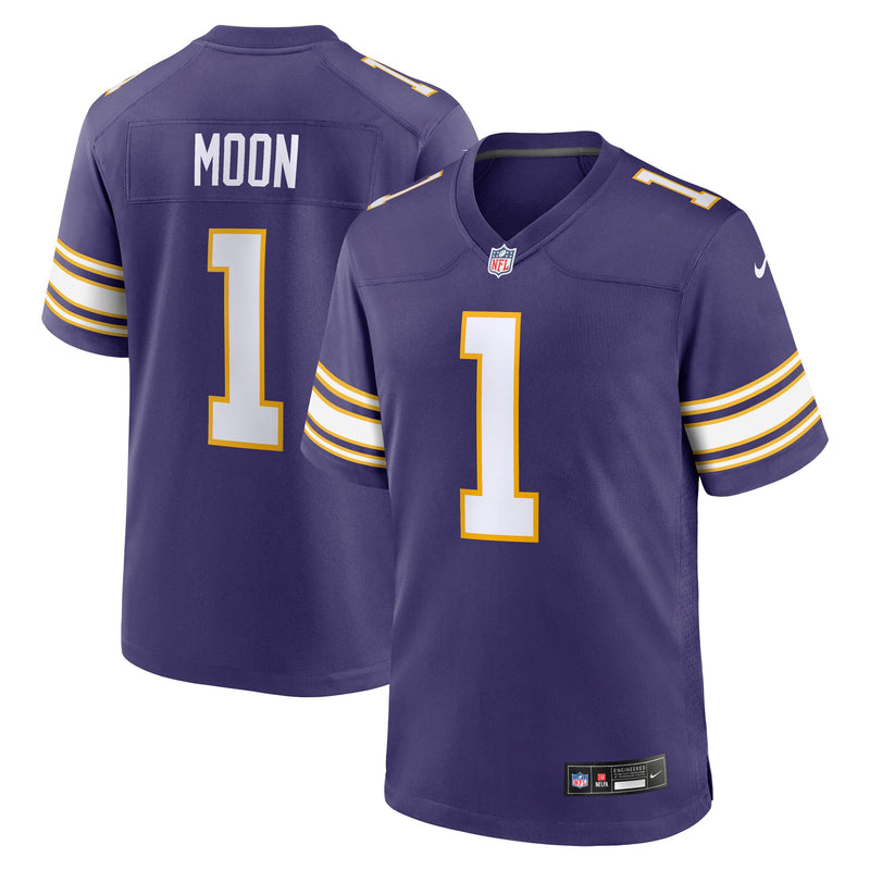 Warren Moon Minnesota Vikings Football Jersey, Purple Game Sportswear Jersey Shirt, Lightweight Breathable Athletic Jersey, Casual Gift for Men