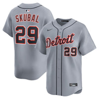 Tarik Skubal Detroit Tigers Baseball Jersey, Gray Limited Sportswear Jersey Shirt, Lightweight Breathable Athletic Jersey, Casual Gift for Men