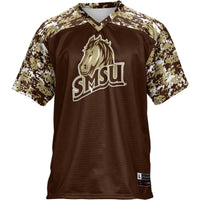 Southwest Minnesota State Mustangs Football Jersey, Blue Sportswear Jersey Shirt, Lightweight Breathable Athletic Jersey, Casual Gift for Men