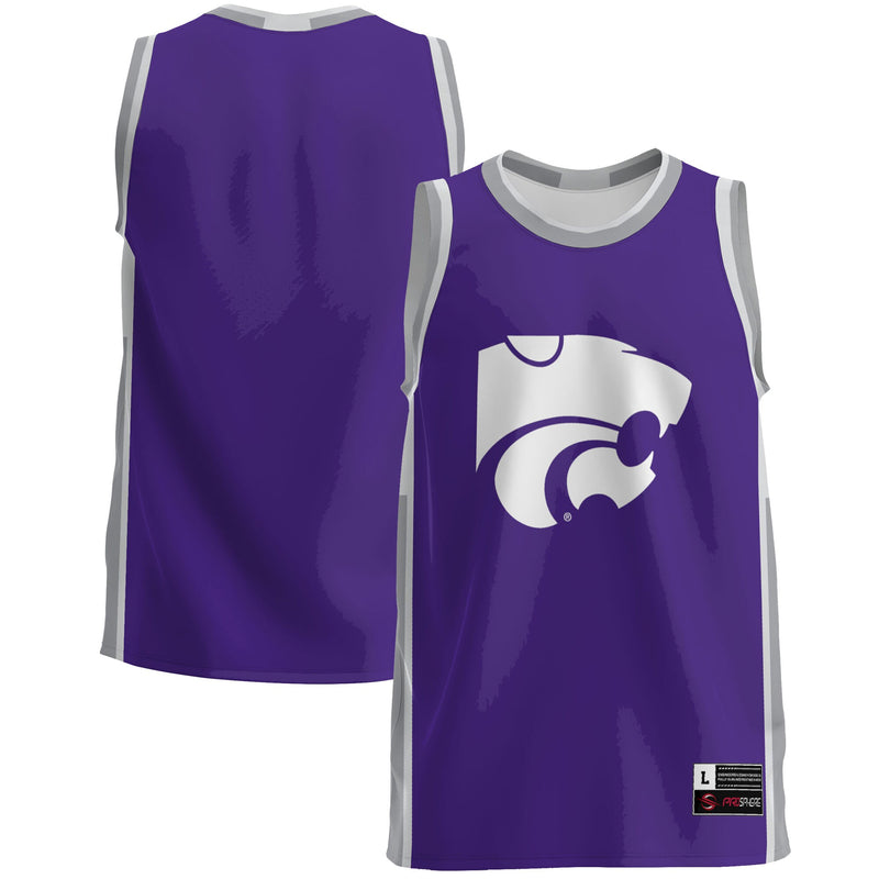 Kansas State Wildcats Basketball Jersey, Purple Sportswear Jersey Shirt, Sleeveless Athletic Tank Jersey, Casual Gift for Men, Style 4726065
