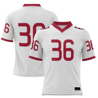 Harvard Crimson Football Jersey, White Sportswear Jersey Shirt, Lightweight Breathable Athletic Jersey, Casual Gift for Men