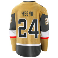 Jaycob Megna Vegas Golden Knights Hockey Jersey, Gold Breakaway Sportswear Jersey Shirt, Long Sleeve Hockey Sweater Jersey, Casual Gift for Men