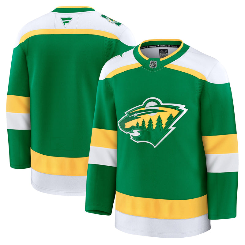 Minnesota Wild Hockey Jersey, Green Premium Sportswear Jersey Shirt, Long Sleeve Hockey Sweater Jersey, Casual Gift for Men, Style 202015699