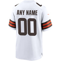 Cleveland Browns Football Jersey, White Game Sportswear Jersey Shirt, Lightweight Breathable Athletic Jersey, Casual Gift for Men