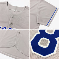 Custom Baseball Jersey, Gray Red Navy Sportswear Jersey Shirt, Athletic Sportswear Jersey, Casual Gift for Men