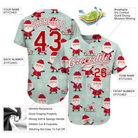 Custom Baseball Jersey, Green Red White Sportswear Jersey Shirt, Athletic Sportswear Jersey, Casual Gift for Men