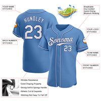 Custom Baseball Jersey, Light Sportswear Jersey Shirt, Athletic Button Down Moisture Wicking Jersey, Casual Gift for Men, Style LightBlue0031