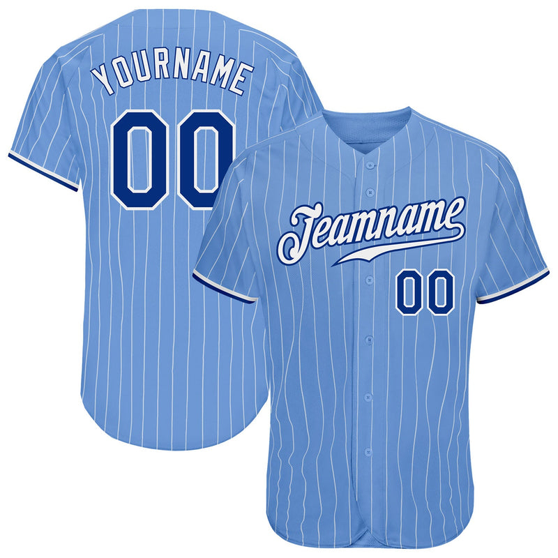 Custom Baseball Jersey, Light Sportswear Jersey Shirt, Athletic Button Down Moisture Wicking Jersey, Casual Gift for Men, Style LightBlue0087