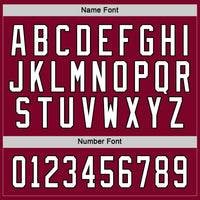 Custom Hockey Jersey, Maroon White Black Sportswear Jersey Shirt, Athletic Long Sleeve V Neck Jersey, Casual Gift for Men, Style Maroon0026
