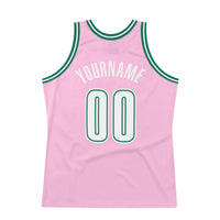 Custom Basketball Jersey, Pink White Kelly Throwback Sportswear Jersey Shirt, Athletic Mesh Moisture Wicking Jersey, Casual Gift for Men