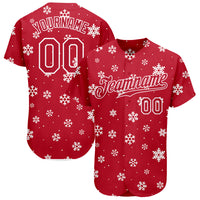 Custom Baseball Jersey, Red White Sportswear Jersey Shirt, Athletic Button Down Moisture Wicking Jersey, Casual Gift for Men, Style Red0307