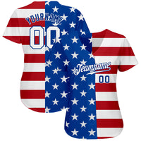 Custom Baseball Jersey, Royal White Sportswear Jersey Shirt, Athletic Button Down Moisture Wicking Jersey, Casual Gift for Men, Style Royal0266