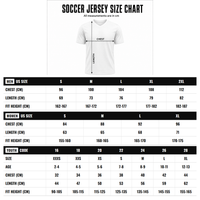 Custom Soccer Jersey, Black Royal White Sportswear Jersey Shirt, Athletic Mesh Moisture Wicking Jersey, Casual Gift for Men