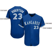 Custom Baseball Jersey, Royal Sportswear Jersey Shirt, Athletic Button Down Moisture Wicking Jersey, Casual Gift for Men, Style TorontoM0067