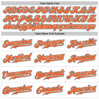 Custom Baseball Jersey, White Orange Black Pinstripe Sportswear Jersey Shirt, Athletic Button Down Moisture Wicking Jersey, Casual Gift for Men